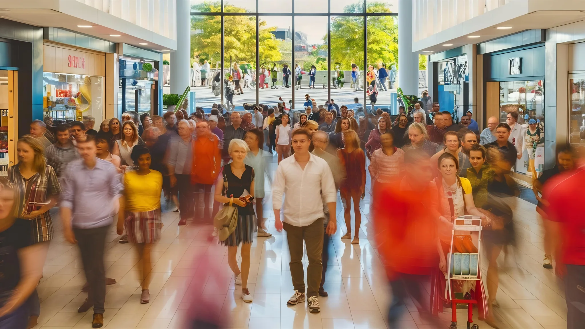 Intérieur de centre commercial